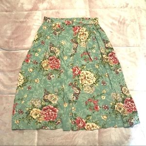 Kathie Lee Floral Midi Skirt